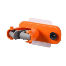 (Orange) Mop Holder Wall Mount Self Adhesive No Drilling Mop Hanger Organizer Storage Tool Rack For Home Bathroom New