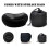 (Black) Rollable U-Shaped Neck Pillow Skin-Friendly Neck Support Pillow for Adults Use 4