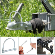 10pcs 6x70mm Shaft Locking Pin W Ear Arch D Shape Trailer Shaft Locking Pin Safety Coupler Pin for Car Boat/FarmTrailers