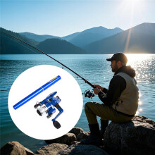 Compact Telescopic Fishing Rod Pen-Shaped with Reel - Portable, , Ideal for Travel and Casual Fishing D
