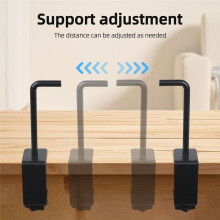 Suporte para Rolo de Papel Artesanal, Dispensador de Mesa Adequado para Qualquer Mesa de 0 A 1,8" e Dispensador de Rolo de Papel de Até 7" de