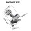 10-Pack Aluminum Sliding Window Locks for Enhanced Home Security, Silver 7