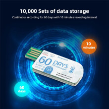 10Pcs TempU05S USB Temperature Data Logger 60 Day Single Use Temperature Analyzer PDF Report USB Temperature Logger