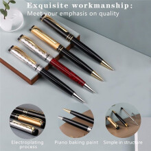 Canetas Esferográficas de Metal de Luxo, Conjunto de Canetas com Ponta Média 1,0 mm (10 Refis), Canetas Sofisticadas, Canetas Bonitas para Diário,