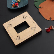 Herramientas para Manualidades de Cuero DIY, Bandeja de Almacenamiento de 125 X 125 mm, Troquel de Corte con Perforadora de Costura.