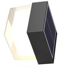 Solar Wall Lamp Outdoor Warm Light Waterproof Lighjt Lighting Balcony Yard Garden Decoration Lights Exterior Wall