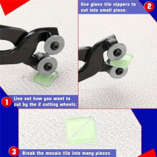 Portable Glass Tile Nippers Wheeled Tile Pliers Cutting Tools Ceramic Breaking Pliers for DIY Glass Ceramic Cutter