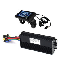 36V 48V 52V Electric Cycle Controller Motor,Sine Wave Controller with S966 Color Display Planel for E-Mountain Scooter