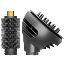 Round Volumizing Brush Attachment and Wave Curl Diffuser for Airwrap HS01 HS05 HS08 Curling Iron Attachment A
