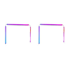 2X Computerbildschirm-Synchronisierungsstreifenmonitor RGB-LED-PC-Hintergrundbeleuchtung Pickup-Licht für Esports-Raum für 27-Zoll-Monitor