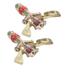 2X Hot New 1/2 Inch Dual Connector Zinc Alloy 360 Degree Rotate Rocker Arm Water Sprinkler Spray Nozzle