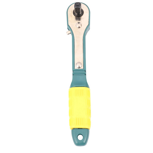 2X  1/4  Screwdriver Pole 6.35mm Inner Hexagon Ratchet Socket Wrench with Dual- Home Tool Accessory 1