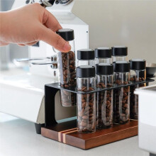 Förvaringsrör för Kaffebönor, Engångsdosbehållare för Kaffebönor, Envägsavgasventil, Förseglad med Behållare, Träställ.