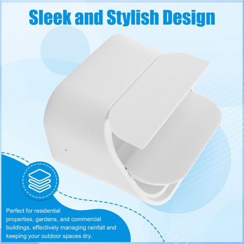 2X3inch for Type-A Gutter Downspout Extension Accessory - Durable, Easy to Install, Effective Water Management Solution