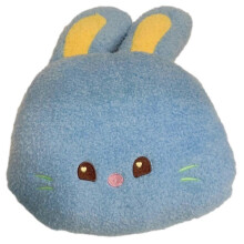 (Blue) Cute Bunny Doll Cushion Pillow Comfortable Plush Filling Throw Pillow for Kid Boy Girl Women Men