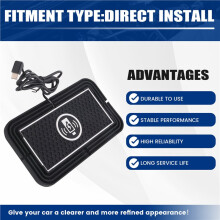 Car Wireless Charger Silicone Non-Slip Pad for IPhone16 15 14 13  S24 S23 Car Phone Fast Induction Charging Pad