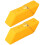 2pc Large Capacity Student Pencil Case Silicone Pencil Case Gradient Rectangular Stationery Organizer Pencil Bag Yellow 2