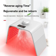 7 Färger LED-Fotonmaskin Hudåterfuktande Ansiktsfuktare Nanospray LED-Ansiktskropps-Spa-Maskmaskin