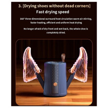 Shoe Dryer 2 Pairs Home Foldable Foot Warmer Heater Portable Electric Shoes Dryer Boots Socks Dryer US Plug