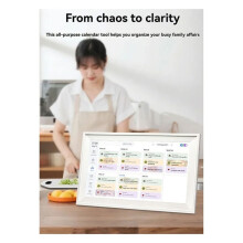 WIFI 15.6inch Hindetel Digital Family Calendar Touch Screen Wall Calendar for Seamless Schedule Syncing US Plug