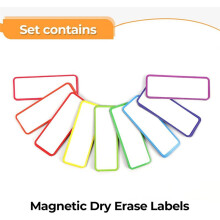 54 Pack Dry Erase Magnetic Labels 3.2x1.2 in - Magnetic Name Tags for Classroom Lockers School Bus - Classroom Magnets