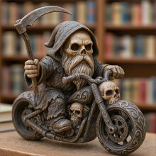 Reaper Statue Desktop Skeleton Reaper Statue Decorative Figurine for Themed Bars Halloween Dining Table Bedside Window