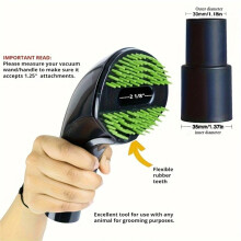 1.25inch Pet Hair Vac Attachment, Dog Brush Nozzle, Deshedding Accessory for , Etc. (Pet Nozzle)