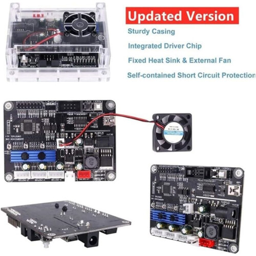 3-Axis USB Control Board for GRBL Engraving Machine Offline Capability Customizable Power Settings Precise Spindle Speed 2