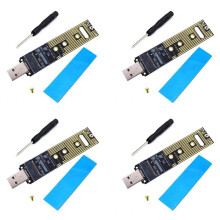4X NVME USB Adapter M.2 NVME SSD to USB 3.1 Adapter 10Gbps USB3.1 Gen 2 for M2 NVMe 2230 2242 2260 2280 SSD