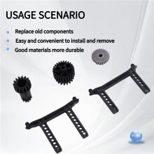 Kit de Engranajes de Transmisión Mejorados para Coche RC + Soporte de Carrocería para XLH X9115 X9116 9120, Accesorios para Coche RC