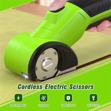 Small Lithium-Ion Electric Scissors Quick Cloth-Cutting Electric Scissors for Cardboard Packages Leather Plastic