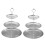 Stainless Steel Multi-Layer Tray Dessert Plate Fruit Plate Snack Plate Display Plate Cupcake Rack Silver 1