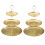 Stainless Steel Multi-Layer Tray Dessert Plate Fruit Plate Snack Plate Display Plate Cupcake Rack Gold 1
