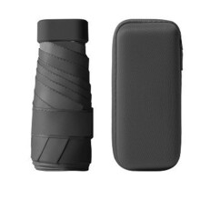 Zesvoudige Kaartparaplu Draagbare Zakcapsuleparaplu Anti-Ultraviolet voor Regen en Zonneschijn Zonnebrandparaplu, C