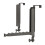 Over the Door Hooks Hanger 2 Pack,Adjustable over the Door Drying Rack for Laundry,Foldable Drying over Door Towel Racks 1