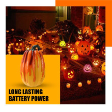 Luzes de Halloween de Abóbora Iluminadas Por Chamas Decorações de Halloween para Decoração de Halloween em Casa e Escritório