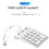 Numeric Keypad Keyboard 18Keys Numeric Key Pad Numpad Number Pad with 3  Type-C/Usb Hub for Laptop Desktop Pc 1