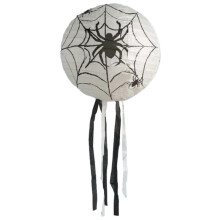 (C) Halloween Paper Lantern | Halloween Spider Skeleton Witch Bat Pumpkin Jack O Lantern | Halloween Party Holiday Decor Hanging