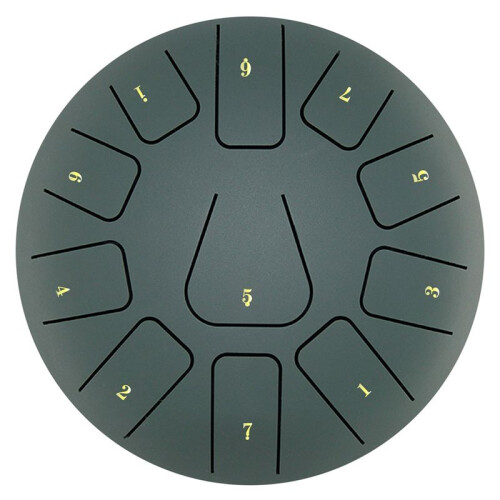 Tambor de Língua de Aço de 8 Polegadas, Pandeiro de 11 Notas com Baquetas e Palhetas para Meditações Instrumento de Pandeiro K 1