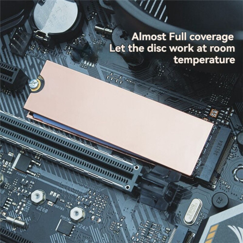 SSD Copper Heatsink Solid State Disk Cooler Compatible with NVMe/NGFF M.2 SSD 2280 Harddisk for Laptop Desktop PC 2