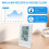 Wireless Pool Thermometer Digital Temperature Sensor with Memory 24H LCD Display for Swimming Pool Tub 6