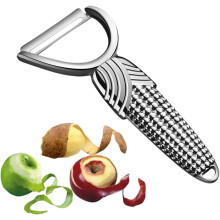 Swivel Vegetable Peeler, Widened Handle and Stainless Steel Blades for Veggie, Fruit, Potato, Carrot, - Silver