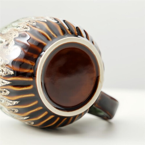 Coffee Mug - Handcrafted  Ceramic Cup, Large Tea Mug, Microwave & Dishwasher Safe D 1