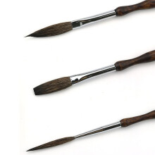 Pinstriping Brush Kit,3 Pcs Professional Striping Brushes Long Liner Script Scroll Rigger Brushes