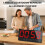 Extra-Large Display Digital Kitchen Timer with 7.4" LED Screen,Magnetic Stand Timer for Cooking Home Gym, Black 6