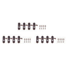 12Pcs Doll House Door Lock 1:12 Alloy Retro House Miniature Door Lock Doll House Furniture Right Handle Door Lock