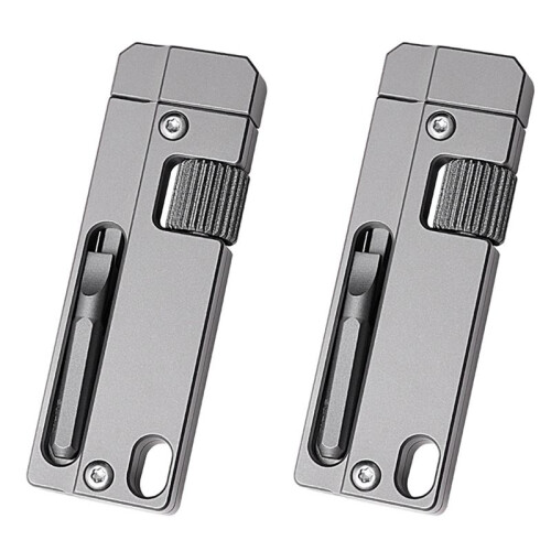 2X Titanium Alloy  Adjustable Spanner Wrench, Multitool Portable Repair Tool for Outdoor Use,Multifunctional Tool