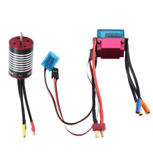 2430 Brushless Motor for 1/8 1/10 1/12 1/14 RC Car Drift Racing Off-Road Truck with 30A ESC 3200KV