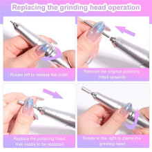 Rechargeable Nail Polish Grinder Battery-Powered Nail Polish Grinder Rechargeable Portable Nail File Manicure Tool