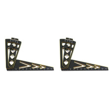 2X CNC Metal Adjustable Ruler RC Car Height & Wheel Rim Camber 15 Degrees Hobby Tools for 1/7 1/8 1/10 RC Car